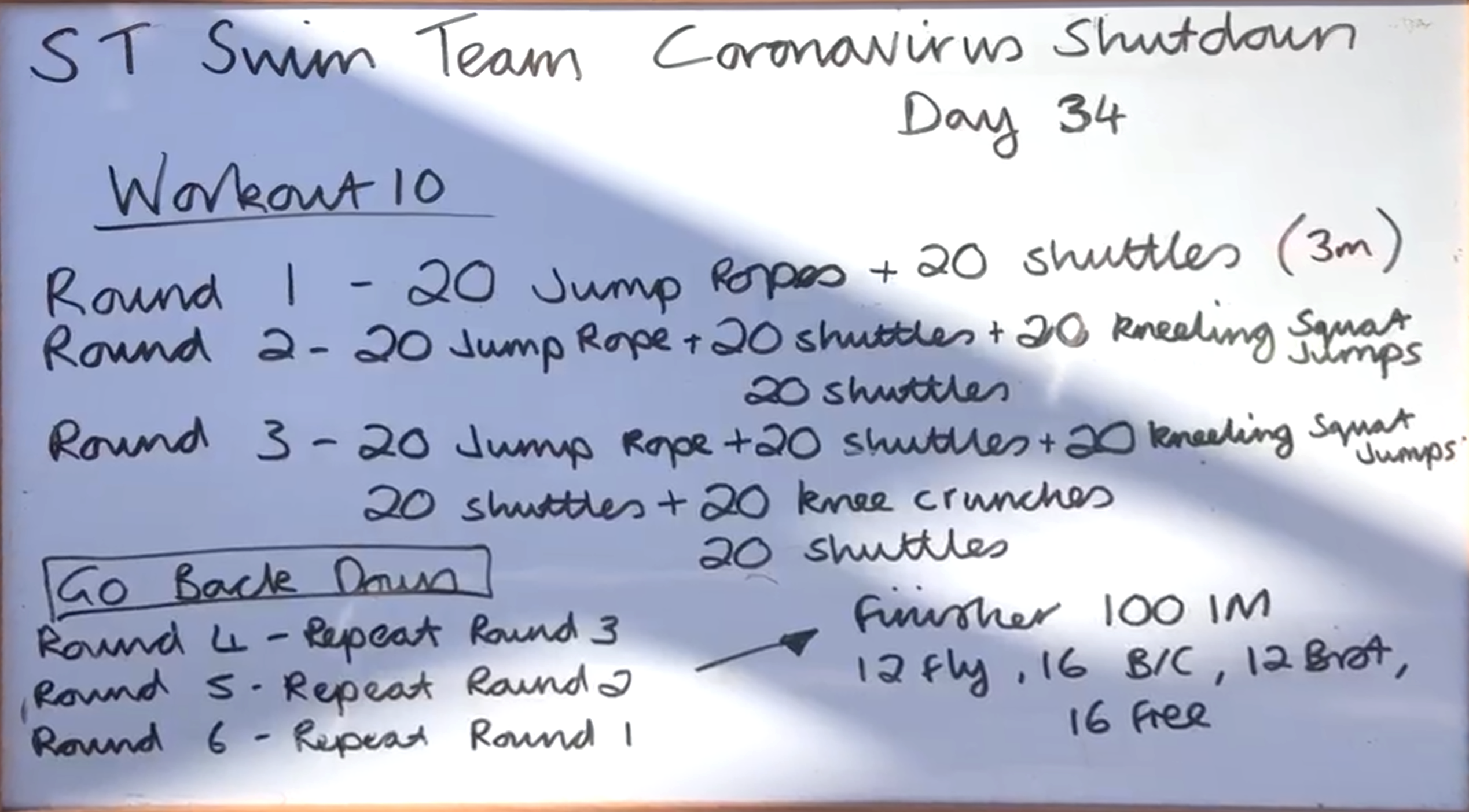 STSC Team Workout 10